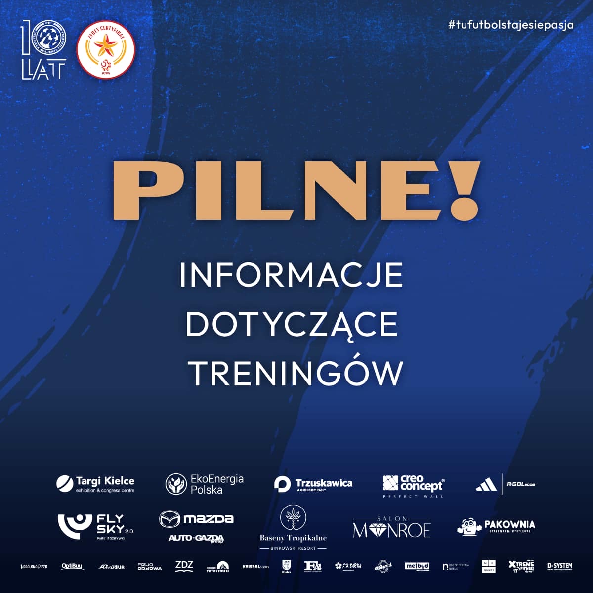 Ważna informacja dotycząca treningów! [14.10.2024]